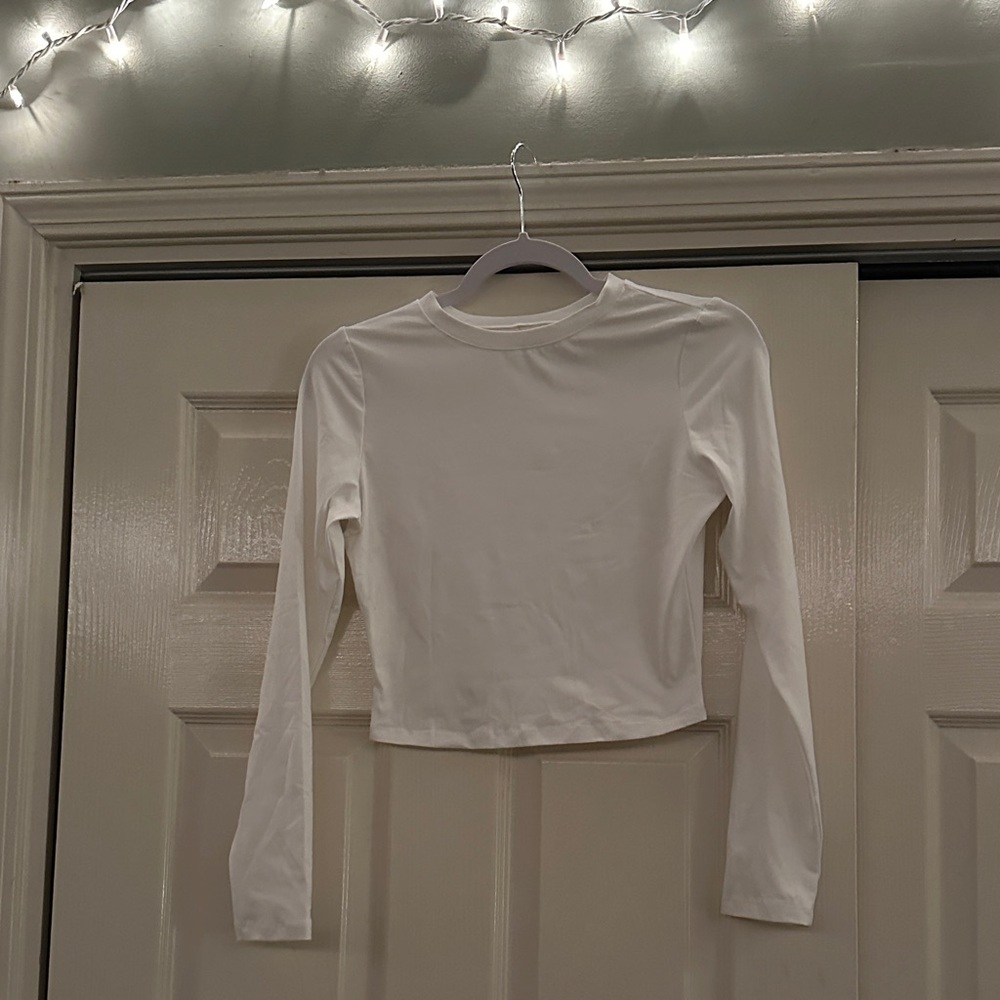 Amazon Women's White Long Sleeve Tee